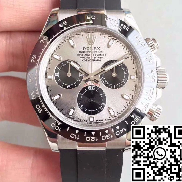 AR Factory Rolex 116519LN Dial Daytona Silver Cosmograph 0325